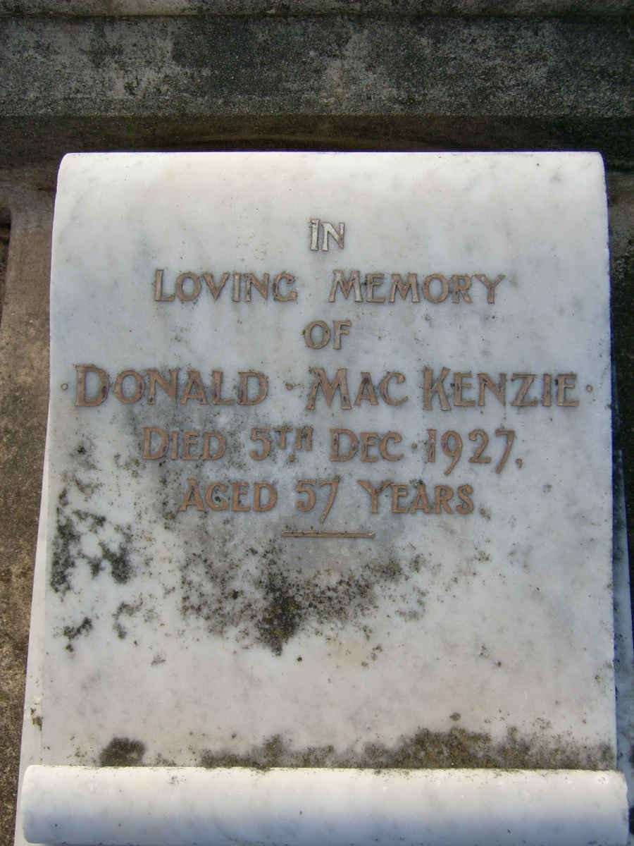 MACKENZIE Donald -1927