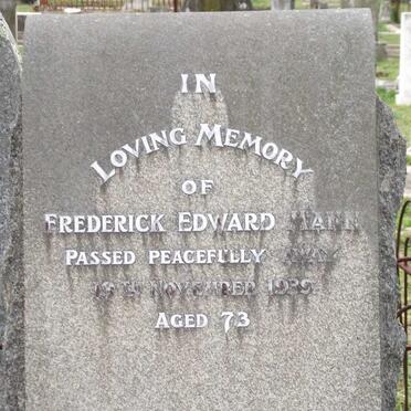 MANN Frederick Edward -1939