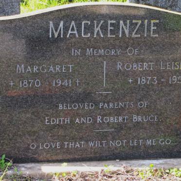 MACKENZIE Robert Leishman 1873-1955 &amp; Margaret 1870-1941