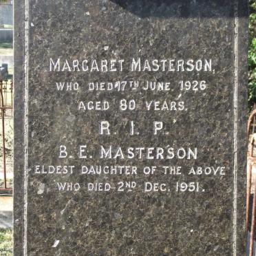 MASTERSON  Margaret -1926 :: MASTERSON B.E. -1951