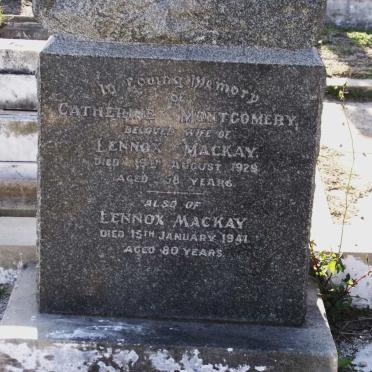 MACKAY Lennox -1941 &amp; Catherine Montgomery -1929
