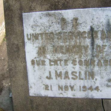 MASLIN J. -1944 