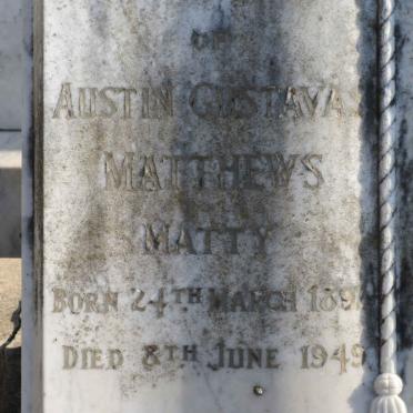 MATTHEWS Austin Gustavas 1892-1949