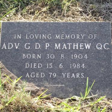 MATHEW G.D.P. 1904-1984