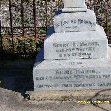 MARKS Henry R. -1904 &amp; Annie -1907
