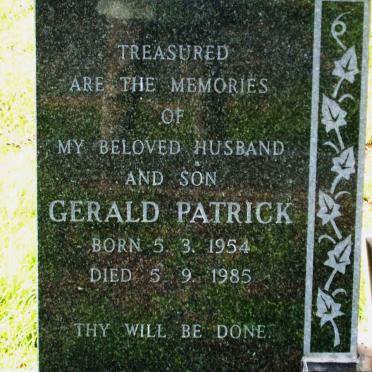 MALGAS Gerald Patrick 1954-1985