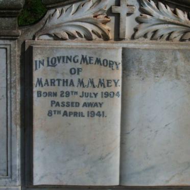 MEY Martha M.M.1904-1941