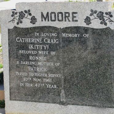 MOORE Catherine Craig -1961