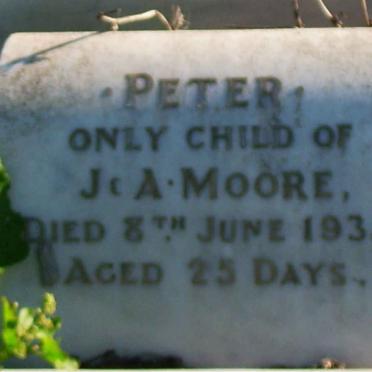 MOORE Peter -1935