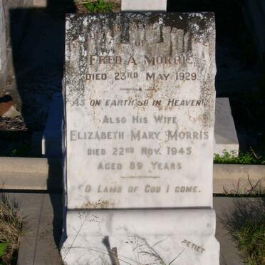 MORRIS Fred A. -1929 &amp; Elizabeth Mary -1945