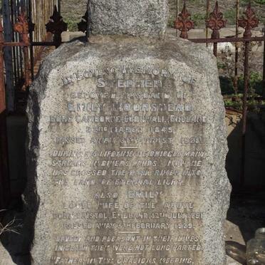 MOORSHEAD Stephen 1849-1928 &amp; Emily 1851-1929