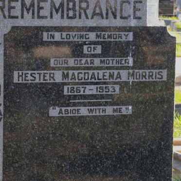 MORRIS Hester Magdalena 1867-1953