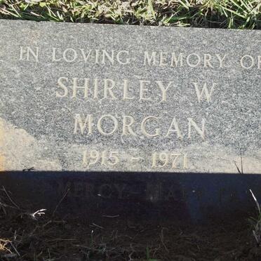 MORGAN Shirley W. 1915-1971