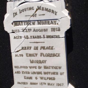 MURRAY Matthew -1913 &amp;  Emily Florence -1967