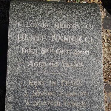 NANNUCCI  Dante -1966