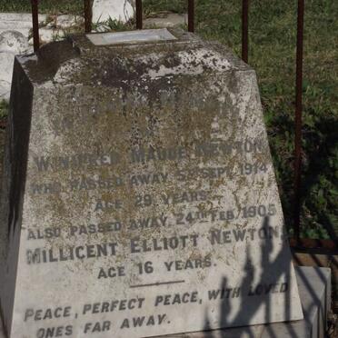 NEWTON Winifred Maud -1914 :: NEWTON Millicent Elliott -1905