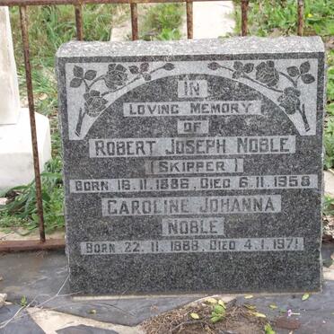 NOBLE Robert Joseph 1886-1958 &amp; Caroline Johanna 1888-1971