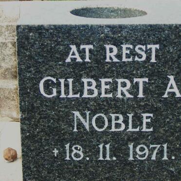 NOBLE Gilbert A. -1971 
