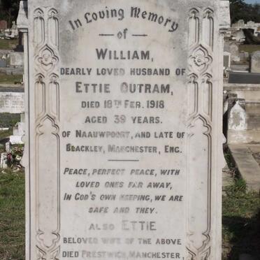 OUTRAM William -1918 &amp; Ettie -1951