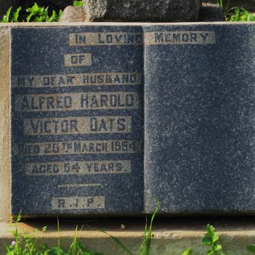 OATS Alfred Harold Victor -1954