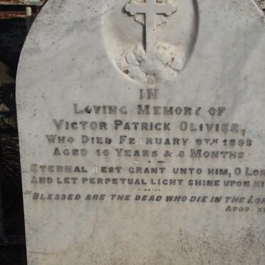 OLIVIER Victor Patrick -189?
