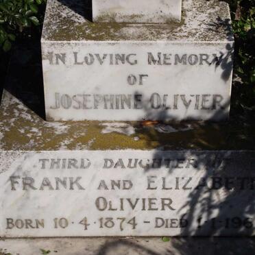 OLIVIER Josephine 1874-1964