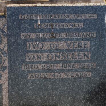 ONSELEN Ivo de Vere, van -1948