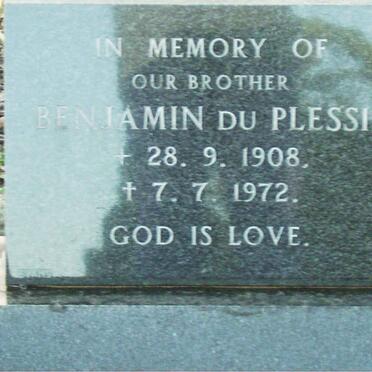 PLESSIS Benjamin, du 1908-1972