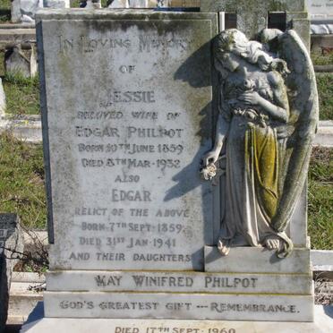 PHILPOT Edgar 1859-1941 &amp; Jessie 1859-1932 :: PHILPOT Kay Winifred -1960 :: PHILPOT Edith Alice -1965 