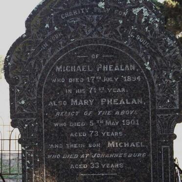 PHELAN Michael -1894 &amp; Mary -1901 :: PHELAN Michael 