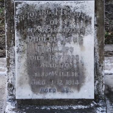 PHILLIPS Phoebe Jane -1933 :: PHILLIPS Willie -1914