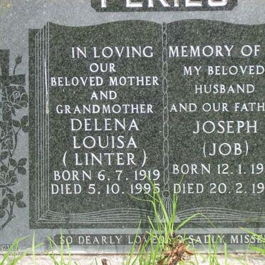PERILS Joseph 1918-1971 &amp; Delena Louisa 1919-1995
