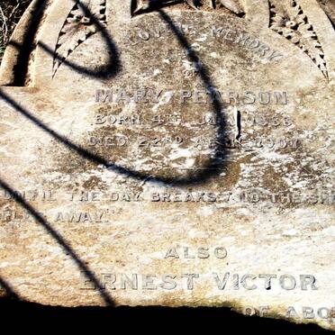 PEARSON Ernest Victor &amp; Mary 1836-1907