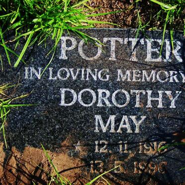 POTTER Dorothy May 1916-1996