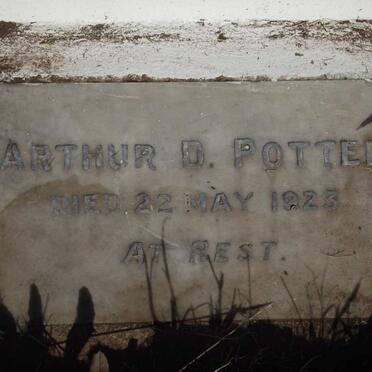 POTTER Arthur D. -1923