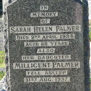 PALMER Sarah Helen -1934 :: PALMER Millicent -1937 