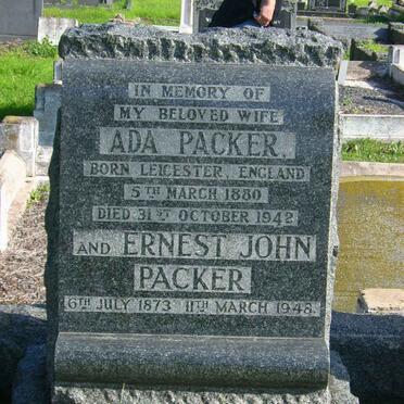 PACKER Ernest John 1873-1948 &amp; Ada 1880-1942  