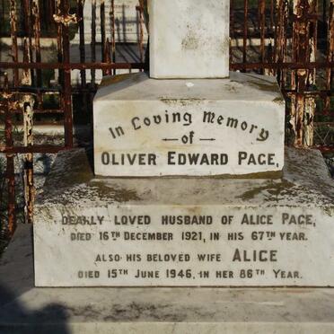 PAGE Olive Edward -1921 &amp; Alice -1946