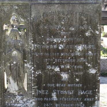 PAGE Edward Searle -1938 &amp; Inez Stuart -1963