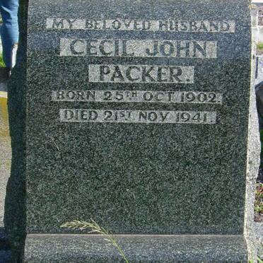 PACKER Cecil John 1902-1941