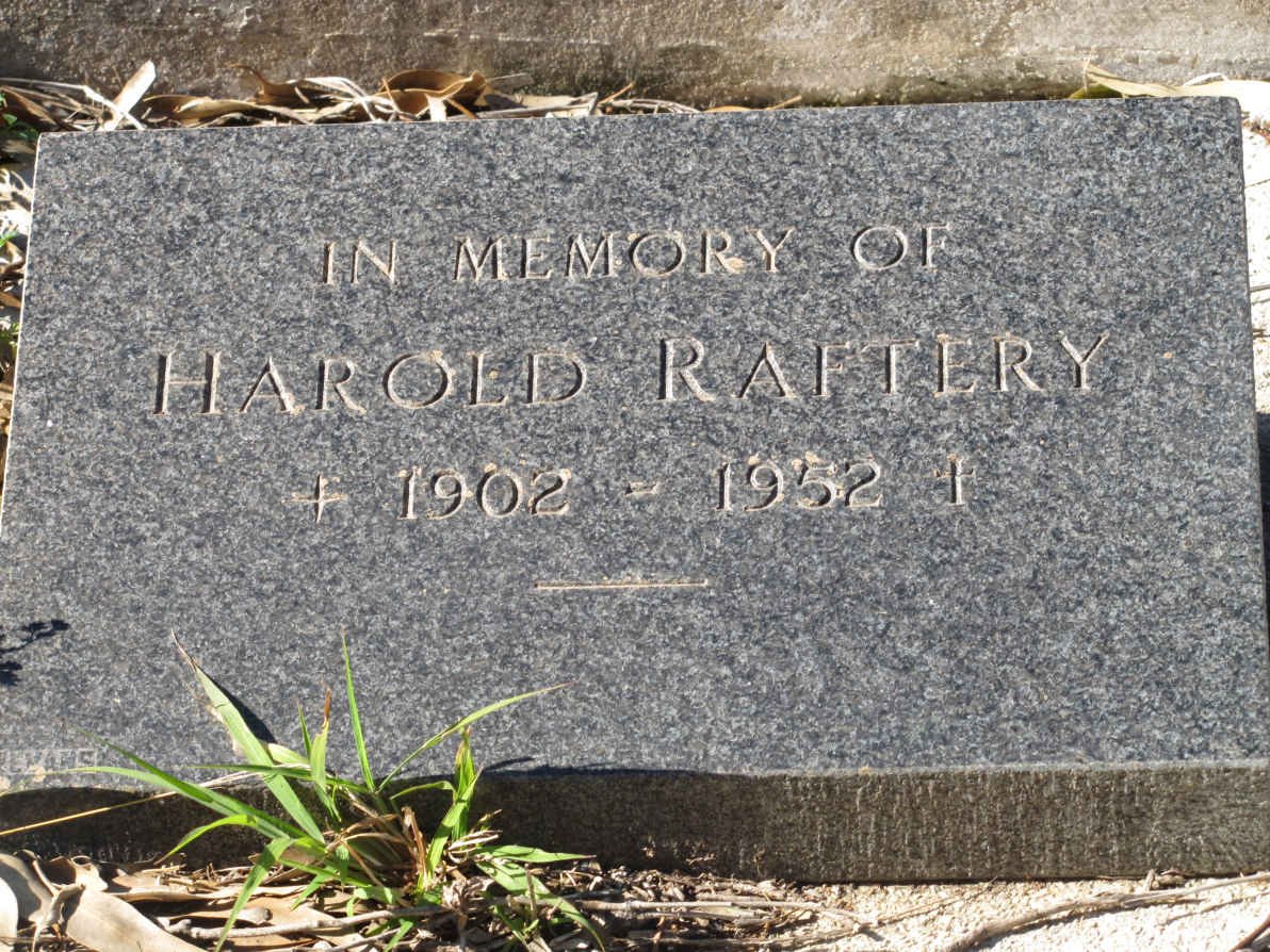 RAFTERY Harold 1902-1952