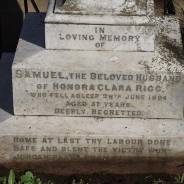 RIGG Samuel -1894
