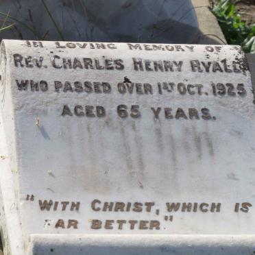 RYALL Charles Henry -1925