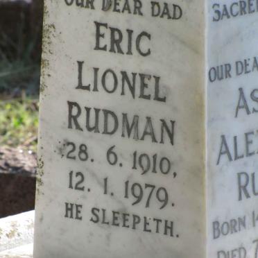 RUDMAN Eric Lionel 1910-1979