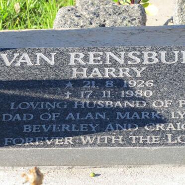 RENSBURG Harry, van 1926-1980