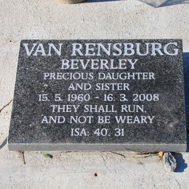 RENSBURG Beverley, van 1960-2008