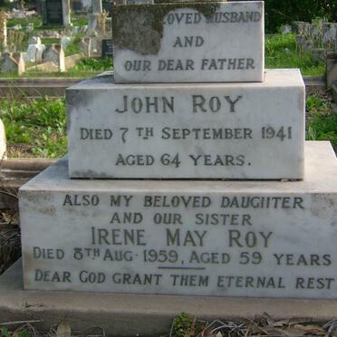 ROY John -1941 :: ROY Irene May -1959