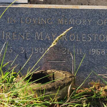 ROLESTON Irene May 1900-1968