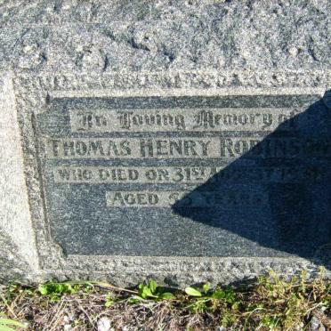 ROBINSON Thomas Henry 