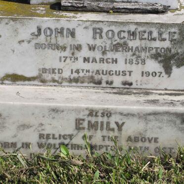 ROCHELLE John 1858-1907 &amp; Emily  1856-1907